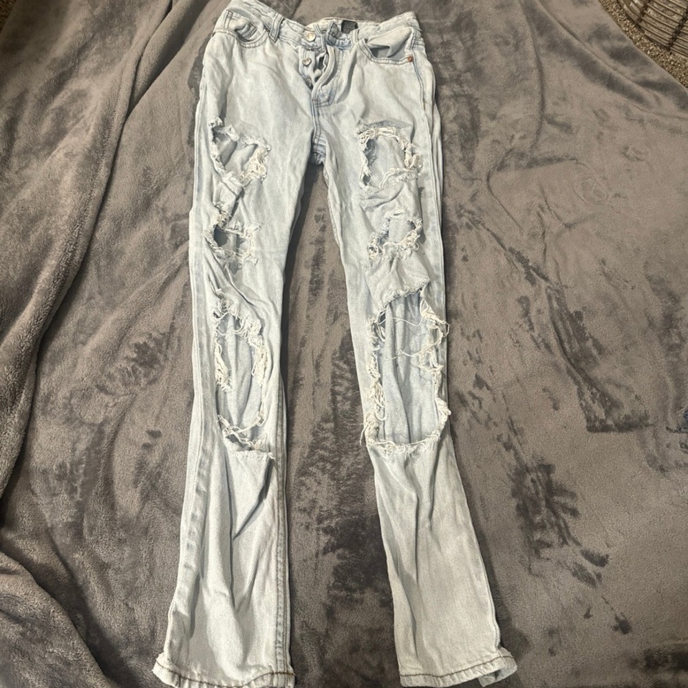 Light blue low waisted jeans
